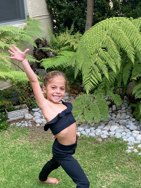 Leggin+top black NIÑA