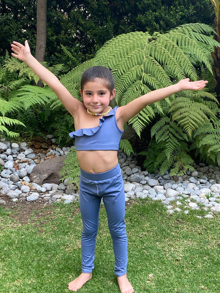 Leggin+top blue NIÑA